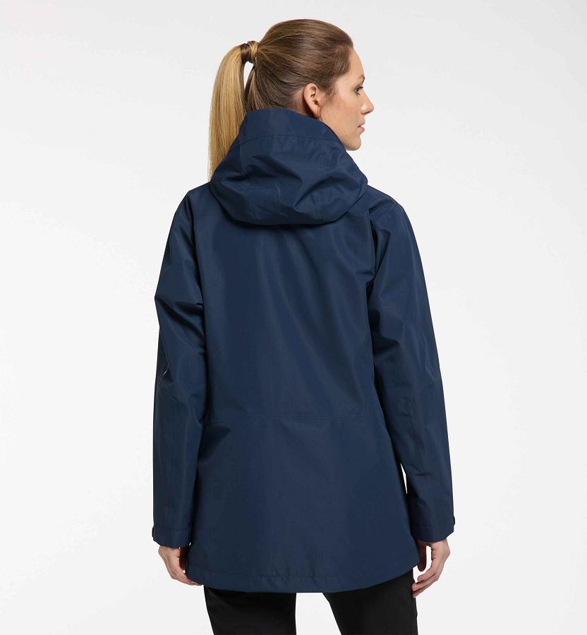 Haglöfs Womens Rubus GTX Hiking Jacket Dark Blue New Zealand 30756RUCP